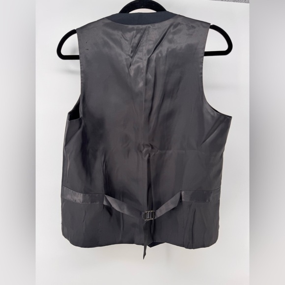 EGARA Mens Wool Dress Vest Sz S Slim Fit 5 Button Gray - Picture 4 of 6